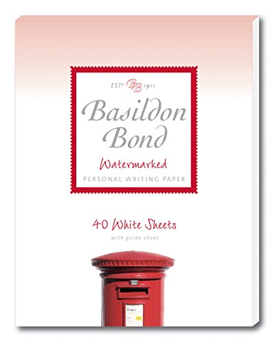 Basildon Bond p4to 178 x 229 mm Schreibblock Mit 40 Blatt – Luftpost weiß P4TO weiß Basildon Bond p4to 178 x 229 mm Schreibblock Mit 40 Blatt – Luftpost weiß P4TO weiß von Basildon Bond