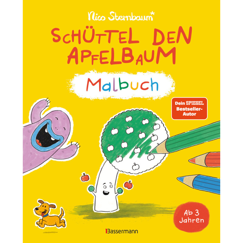 Schüttel Den Apfelbaum - Malbuch - Nico Sternbaum, Kartoniert (TB) von Bassermann