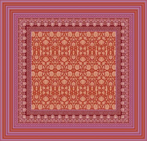Bassetti MIRA Tischdecke - Jacquard aus 100% Baumwolle in der Farbe Rot R1, Maße: 170x170 cm - 9326084 von Bassetti