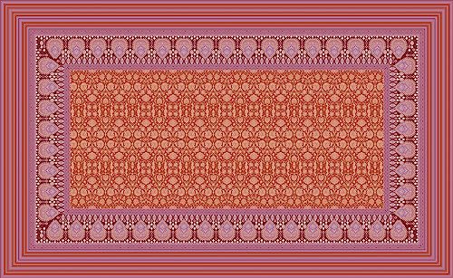 Bassetti MIRA Tischdecke aus 100% Baumwolle, Panama-Gewebe in der Farbe Rot R1, Maße: 150x250 cm - 9326080 von Bassetti