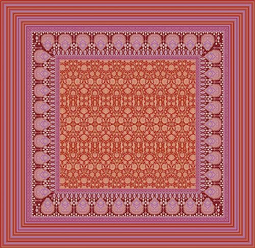 Bassetti MIRA Tischdecke aus 100% Baumwolle, Twill- Gewebe in der Farbe Rot R1, Maße: 110x110 cm - 9326088 von Bassetti