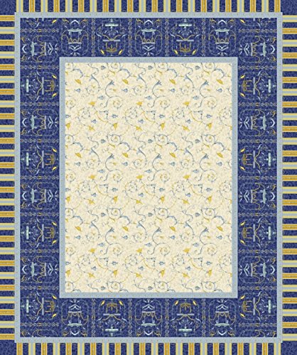 Bassetti OPLONTIS Tischdecke, Baumwolle, blau, 150 x 250 x 1 cm von Bassetti