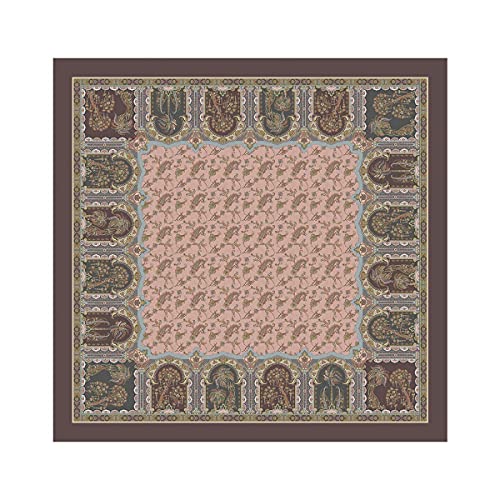Bassetti Tischdecke Piazza dei Miracoli P1 Rosa 100% Baumwolle, Größe: 170cm x 170cm, 9314524 von Bassetti