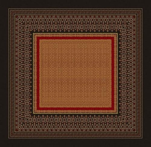 Bassetti Tischdecke Roccaraso R1 aus 100% Baumwolle in der Farbe Rot, Maße: 170cm x 170cm, 9324154 von Bassetti