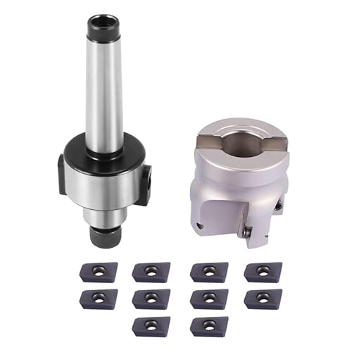 MT2 M10 und 50 mm Oberflächenfräser + 10 Stück Hartmetall-Einsatzschlüssel, APMT1604 MT2 M10 und 50 mm Oberflächenfräser + 10 Stück Hartmetall-Einsatzschlüssel, APMT1604 von Bassulouda