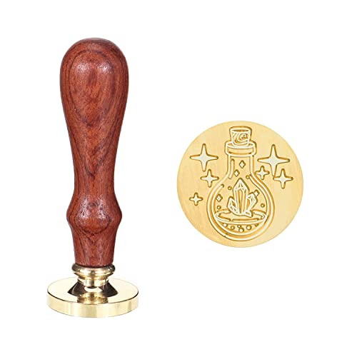 Magischer Trank mit Kristallwachs, Kopf aus Messing, Vintage, 30 mm, zur Verschönerung von Einladungen zu Partys Magischer Trank mit Kristallwachs, Kopf aus Messing, Vintage, 30 mm, zur Verschönerung von Einladungen zu Partys von Bassulouda