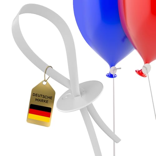 Ballonverschlüsse •100 Stück• Ballonband mit Schnellverschluss • Premium Ballonverschluss mit Schnur • Klimaneutral • Ballonverschlüsse Helium • Luftballonverschlüsse • Hochzeitsfeier/Geburtstag/Party Ballonverschlüsse •100 Stück• Ballonband mit Schnellverschluss • Premium Ballonverschluss mit Schnur • Klimaneutral • Ballonverschlüsse Helium • Luftballonverschlüsse • Hochzeitsfeier/Geburtstag/Party von Bastelbär