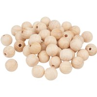 VBS Holzkugeln halbgebohrt "Ø 10 mm" - 50 Stück von Beige