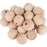 VBS Holzkugeln halbgebohrt "Ø 40 mm" - 25 Stück von VBS