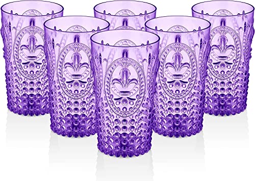 Prisma Becher aus hartem Kunststoff, PlasticResist, violett, wiederverwendbar, BPA-frei, 750 ml Fassungsvermögen, spülmaschinenfest, stoßfest, ideal für Pool, Outdoor, Party. Prisma Becher aus hartem Kunststoff, PlasticResist, violett, wiederverwendbar, BPA-frei, 750 ml Fassungsvermögen, spülmaschinenfest, stoßfest, ideal für Pool, Outdoor, Party. von Bastilipo