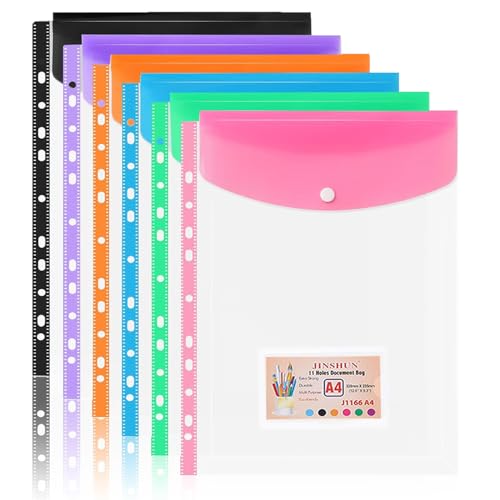 6 Packungen A4-Aktenordner – Kunststoffhüllen Ordner bunte Dateitaschen mit Knopf und Registerkarte Kunststoff-Umschlag Dateiordner für Schule Büro Rechnungen Dokument 6 Packungen A4-Aktenordner – Kunststoffhüllen Ordner bunte Dateitaschen mit Knopf und Registerkarte Kunststoff-Umschlag Dateiordner für Schule Büro Rechnungen Dokument von Basuit
