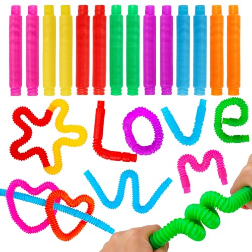 26 Stück Pop Tubes Valentinstagskarten für Kinder, Schule, Klassenzimmer, Kleinkinder, Valentinstagstausch-Geschenke für Jungen und Mädchen, lustige Valentinstagsparty-Geschenke, Fidget-Spielzeug, 26 Stück Pop Tubes Valentinstagskarten für Kinder, Schule, Klassenzimmer, Kleinkinder, Valentinstagstausch-Geschenke für Jungen und Mädchen, lustige Valentinstagsparty-Geschenke, Fidget-Spielzeug, von Basytodio
