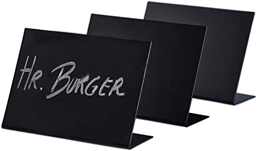 20 x Schieferlack L-Aufsteller/Preisschilder/Tafeln schwarz | DIN A7 quer 20 x Schieferlack L-Aufsteller/Preisschilder/Tafeln schwarz | DIN A7 quer von BATANIA