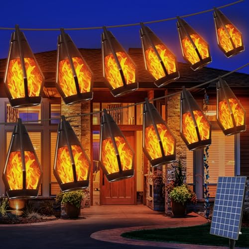 BatdTech Solar Flammeneffekt Lichterkette Außen 12,6M mit 15 LED – IP65 Wasserdicht für Garten, Terrasse, Balkon | Realistisches Kerzenlicht & Flackerlicht, für Partys, Deko, Weihnachtsbeleuchtung BatdTech Solar Flammeneffekt Lichterkette Außen 12,6M mit 15 LED – IP65 Wasserdicht für Garten, Terrasse, Balkon | Realistisches Kerzenlicht & Flackerlicht, für Partys, Deko, Weihnachtsbeleuchtung von BatdTech