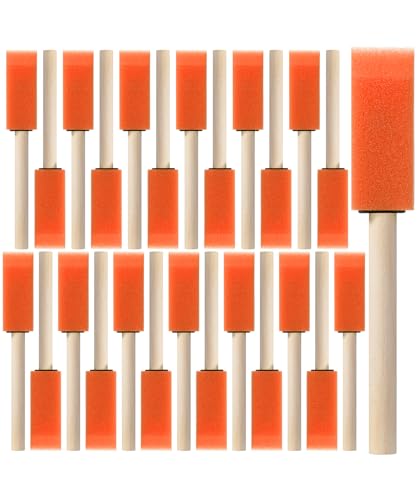 Bates- Schaumstoff-Pinsel, 2,5 cm, 26 Stück, Schwammpinsel, Schaumstoffpinsel zum Malen, orange Bates- Schaumstoff-Pinsel, 2,5 cm, 26 Stück, Schwammpinsel, Schaumstoffpinsel zum Malen, orange von Bates Choice