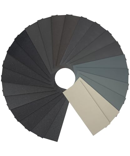 Bates Schleifpapier, 24 Stück, Körnung 120 bis 3000, verschiedene Körnungen Bates Schleifpapier, 24 Stück, Körnung 120 bis 3000, verschiedene Körnungen von Bates Choice