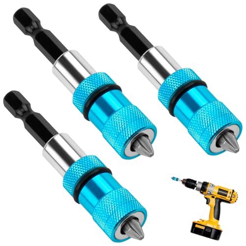 Batheidon 3 Stück Trockenbau Bit Set, schnellwechsel bithalter, Magnetischer Schnellwechsel Bithalter, 1/4 Zoll Sechskantschaft, Tiefenverstellung für Trockenbauschrauber und Akku-Bohrmaschinen, 60 mm Batheidon 3 Stück Trockenbau Bit Set, schnellwechsel bithalter, Magnetischer Schnellwechsel Bithalter, 1/4 Zoll Sechskantschaft, Tiefenverstellung für Trockenbauschrauber und Akku-Bohrmaschinen, 60 mm von Batheidon