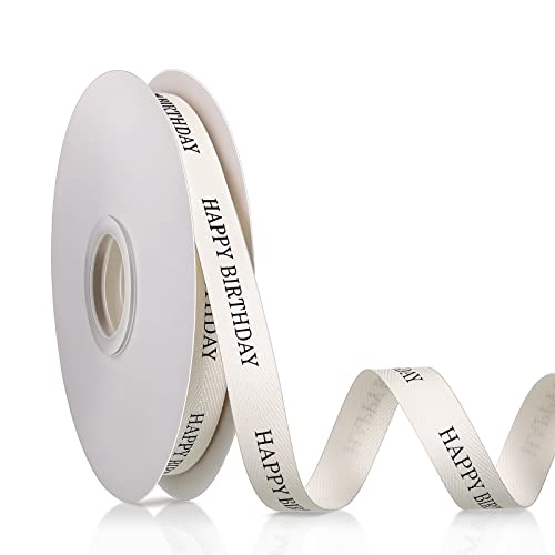 30 Yards 5/8 Zoll Baumwollband Happy Birthday Ribbon Bastelband Geburtstagsbänder für Geschenkverpackung für Geburtstagsgeschenke, Partyzubehör, Schleifenherstellung 30 Yards 5/8 Zoll Baumwollband Happy Birthday Ribbon Bastelband Geburtstagsbänder für Geschenkverpackung für Geburtstagsgeschenke, Partyzubehör, Schleifenherstellung von Batiyeer