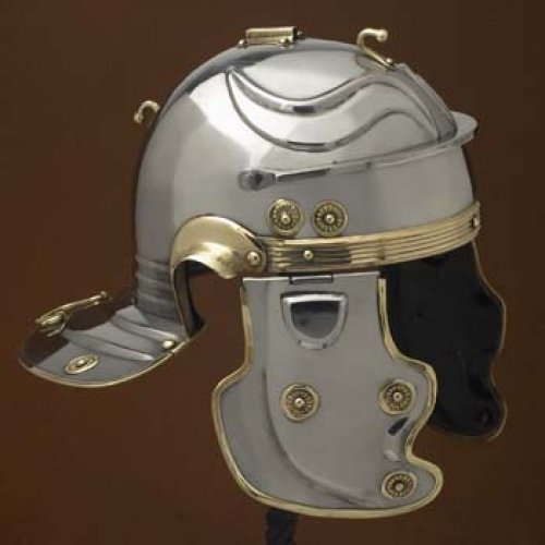 Imperial Gallic -G- Weisenau aus Stahl Dekohelm schaukampftauglich Ritterhelm LARP Wikinger von Battle-Merchant