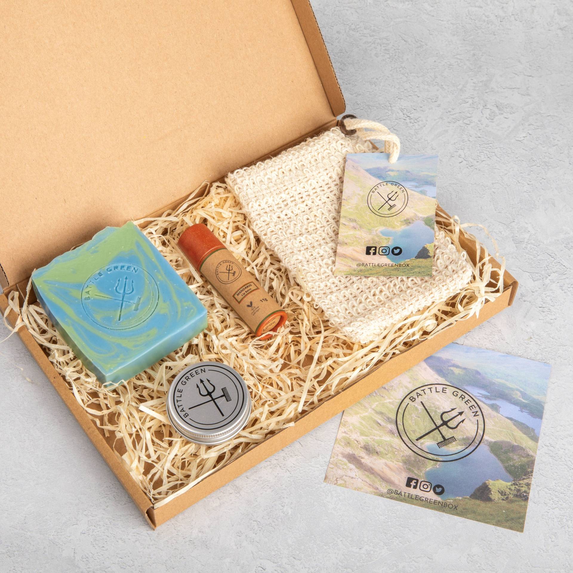 Bad Und Körper Geschenk-Set - Self Care Home Spa Kit Natürliche Vegan Kosmetik Geschenkbox von BattleGreenBox