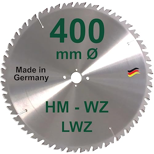 HM Sägeblatt 400 x 30 mm LWZ Hartmetall Präzision Kreissägeblatt 400mm Wechselzahn mit Spanabweiser von BauSupermarkt24