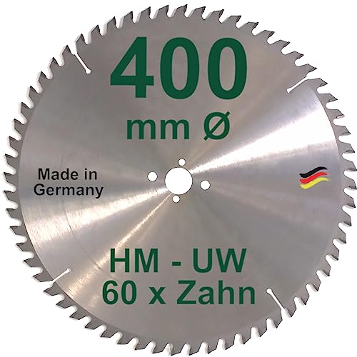 HM Sägeblatt 400 x 30 mm Zähne 60 UW Kreissägeblatt Hartmetall 400mm Ersatzsägeblatt für Avola/Atika/Elektra/Felder/Haffner/Mafell/Metabo/Scheppach/Ulmia von BauSupermarkt24