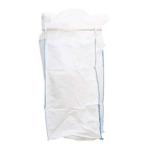 Bauhandel33 KG Big Bag 100 x 100 x 200 cm, Polypropylen (PP), Großsack, Transportbeutel, Großbeutel, Schürze, Kordelzug von Bauhandel33 KG