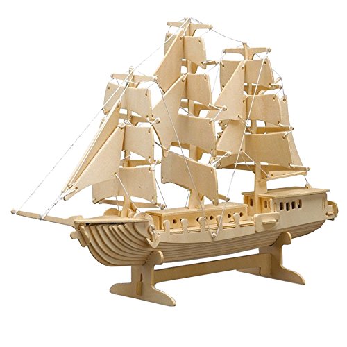 Peter Bausch 869 - Holzbausatz Segelschiff, 80 teilig von Pebaro