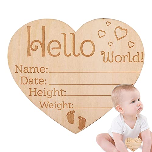 Bavokon Hallo Welt-Neugeborenen-Schild | Baby-Ankündigungsschild aus,Hello World Neugeborenen Schild, Baby Name Ankündigungsschild für Foto Prop Baby Shower Kinderzimmer Geschenk Bavokon Hallo Welt-Neugeborenen-Schild | Baby-Ankündigungsschild aus,Hello World Neugeborenen Schild, Baby Name Ankündigungsschild für Foto Prop Baby Shower Kinderzimmer Geschenk von Bavokon