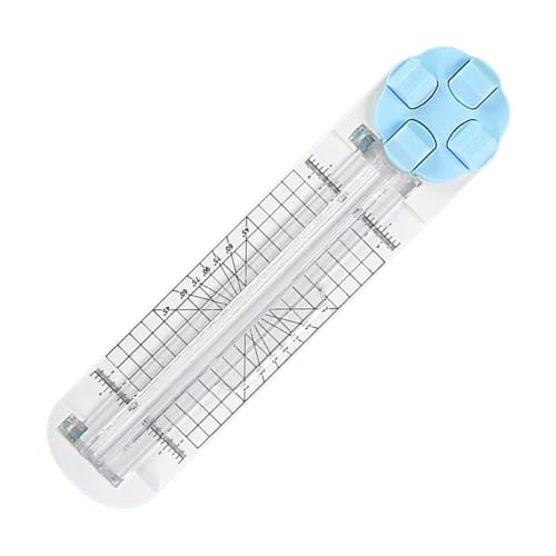 Bavokon Papierschneider mit Schieber,4-in-1 Multifunktioneller Papierschneider | Gutschein- und für Weihnachtsbüro Klassenzimmer Empfang Scrapbook Verpackung Geschenke von Bavokon