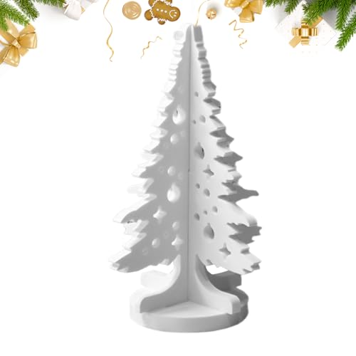 Bavokon Weihnachts Resin Gießformen Silikon | Weihnachtsbaum Silikonformen Weihnachtsdekoration | Wiederverwendbare Bastelwerkzeuge für Epoxidharz Gips Seifenherstellung Kunstprojekte | Bastelbedarf von Bavokon