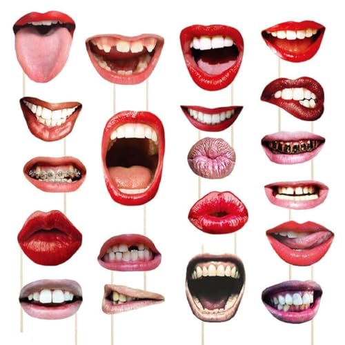 Foto Requisiten,Party Fotoautomat Booth Props Komisch Lippe Mund,Fotobox Accessoires,lustige Fotorequisiten,20 Stück Party Fotoautomat Requisiten,Fotorequisiten Accessoires,für Karneval,Halloween Foto Requisiten,Party Fotoautomat Booth Props Komisch Lippe Mund,Fotobox Accessoires,lustige Fotorequisiten,20 Stück Party Fotoautomat Requisiten,Fotorequisiten Accessoires,für Karneval,Halloween von Bavooty