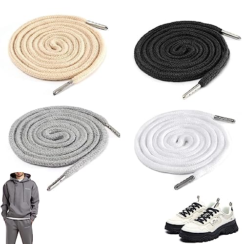 Kordel für Jogginghose,Kordelzug für Hoodie,Kordelenden Metall Ersatz-Saiten,Ersatzschnüre aus Baumwolle Kordel,Kordel für Hosenbund,für Sporthosen Hosen Sweatshirts Jacken Handtaschen (4 Stück) Kordel für Jogginghose,Kordelzug für Hoodie,Kordelenden Metall Ersatz-Saiten,Ersatzschnüre aus Baumwolle Kordel,Kordel für Hosenbund,für Sporthosen Hosen Sweatshirts Jacken Handtaschen (4 Stück) von Bavooty