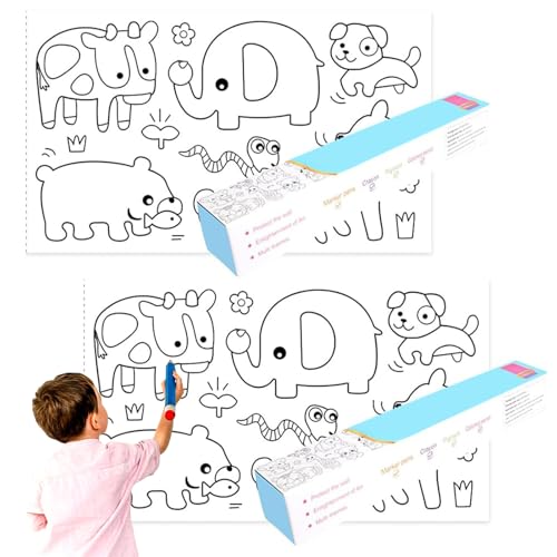 Malrolle für Kinder,2 Rolle Zeichnungsrolle für Kinder,Malpapier Kinder,Zeichenrolle Kinder zum Ausmalen,30cm*3m Schneidbare MalpapierRolle Zeichenrolle Coloring Paper Roll Graffit KinderGeschenk,Tier Malrolle für Kinder,2 Rolle Zeichnungsrolle für Kinder,Malpapier Kinder,Zeichenrolle Kinder zum Ausmalen,30cm*3m Schneidbare MalpapierRolle Zeichenrolle Coloring Paper Roll Graffit KinderGeschenk,Tier von Bavooty