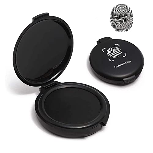 Professionelles Fingerabdruck Stempelkissen,Daumenabdruck Stempelkissen, Schwarzes Daumenabdruck Tintenkissen,Tragbares Stempel Fingerabdruck, Zur Identifizierung und Sicherheit ID, Notarbedarf Professionelles Fingerabdruck Stempelkissen,Daumenabdruck Stempelkissen, Schwarzes Daumenabdruck Tintenkissen,Tragbares Stempel Fingerabdruck, Zur Identifizierung und Sicherheit ID, Notarbedarf von Bavooty