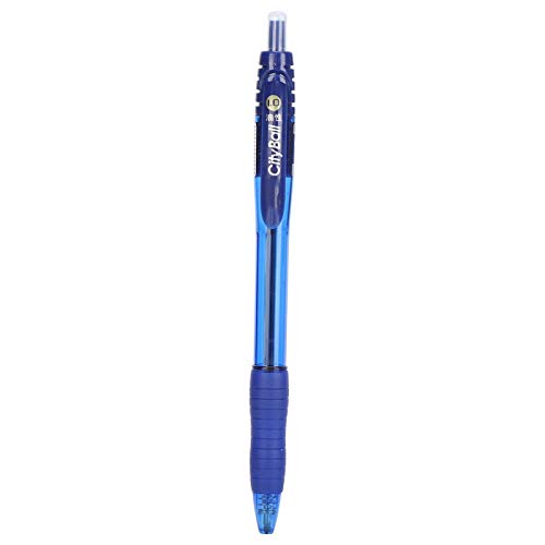 1,0 -mm -Kugelschreiber, Drücken Sie den Tintenstift mit Ölbasis mit Anti -Grip, schnell trockener Schreibbetriebs -Taschenclips für geschäftliche Schreibwaren (Red) (Blue) von Baxnore