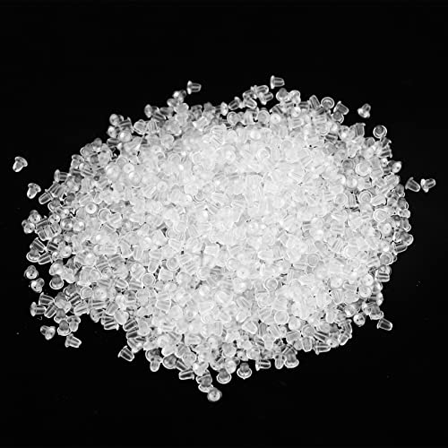 10000pcs Clear Gummi -Ohrring -Rücken, 6 mm professionelle Silikonrücken für Schmuckherstellung, Schüttgut Packung 10000pcs Clear Gummi -Ohrring -Rücken, 6 mm professionelle Silikonrücken für Schmuckherstellung, Schüttgut Packung von Baxnore