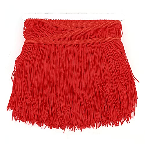 10YD Latin Dance Quasten, 14 cm breites Polyester -Randverkleid für Bühnenkostüme professionelle Klasse Fließende Design (Verrotten) von Baxnore