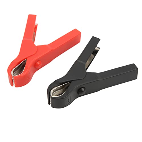 10pcs Elektrische Clip -Stahl -Abs -Material Mäßige Elastizität Rot Schwarz Sicherheitstest Klemme 30a für experimentelle Tests von Baxnore