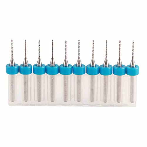 10pcs Tungstenstahl-Mini-Bohrer-Bit Set, 135 ° Anti-Walking-Design mit Stoßdämpfergehäuse für Uhrenreparatur Kohlefaserbohrungen 0,5 bis 3,0 mm 10pcs Tungstenstahl-Mini-Bohrer-Bit Set, 135 ° Anti-Walking-Design mit Stoßdämpfergehäuse für Uhrenreparatur Kohlefaserbohrungen 0,5 bis 3,0 mm von Baxnore