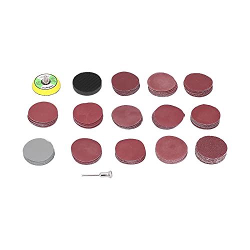 133-teiliges 2-Zoll-Schleifpapierscheiben-Set, runde Schleifpads mit 13 Körnungen, effizientes Oberflächenschleifen für Metall, Holz, Kunststoff, Polieren im Automobil- und 133-teiliges 2-Zoll-Schleifpapierscheiben-Set, runde Schleifpads mit 13 Körnungen, effizientes Oberflächenschleifen für Metall, Holz, Kunststoff, Polieren im Automobil- und von Baxnore