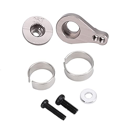 25T Puffer Lenkung Arm Shim Platte Fit für Wltoys 1/12 12428/12423 FY-03 RC Teile (Titanium MN-025T) von Baxnore