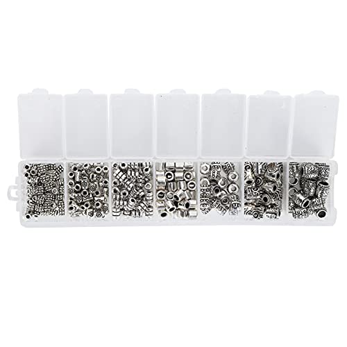 260pcs Spacer Perlen -Metall -Accessoire -Kit -Set -Pack für DIY -Handwerksarmbandschmuck von Baxnore