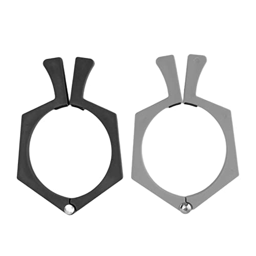 2pcs Sublimationsklemme, ABS Non Slip Cup Wraping -Werkzeug für gerade Sublimationspapierausrichtung verhindern, dass Ghosting -Naht -Verschiebung von Handwerksbehörden verändert (Black+Gray) von Baxnore