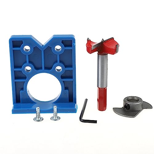 35 mm Scharnier -Jig -Kit, YG8 Cemented Carbid Loch Opener mit ABS -Bohranleitung für Schranktür, Beinhaltet Locator und Schraubenschlüssel, Standardbohrwerkzeug für die 35 mm Scharnier -Jig -Kit, YG8 Cemented Carbid Loch Opener mit ABS -Bohranleitung für Schranktür, Beinhaltet Locator und Schraubenschlüssel, Standardbohrwerkzeug für die von Baxnore