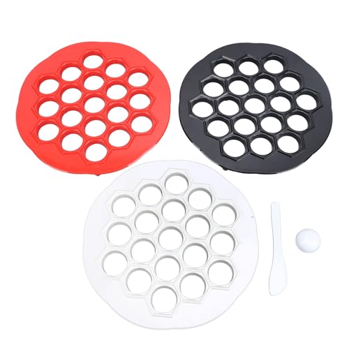 3pcs russische Knödelhersteller Professionelle Lebensmittelqualität Abs Multifunktional 19 Löcher Ravioli Schimmel für hausgemachte Knödel und Pasta Küchenwerkzeuge von Baxnore