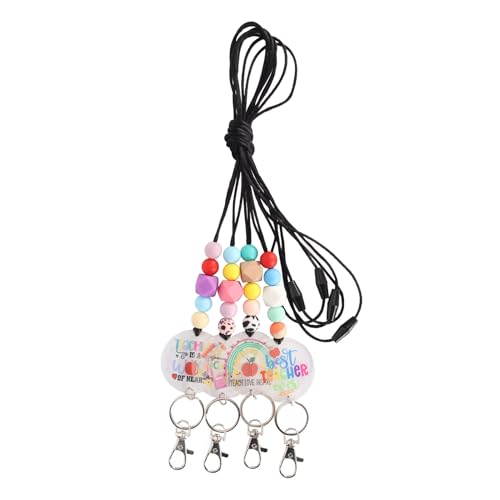 4PCS -Lanyard mit abtrünnigem Verschluss, perlenkable Lanyard für Abzeichen, Schlüssel, Personalausweise 4PCS -Lanyard mit abtrünnigem Verschluss, perlenkable Lanyard für Abzeichen, Schlüssel, Personalausweise von Baxnore