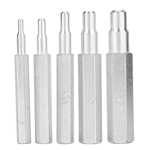 5 PCs CT 193 Kupferrohr Expander -Kit, Stahlschwunken -Lochwerkzeugsatz 1/4 bis 5/8 in für HVAC Reparation Automotive AC -Reparaturen von Baxnore