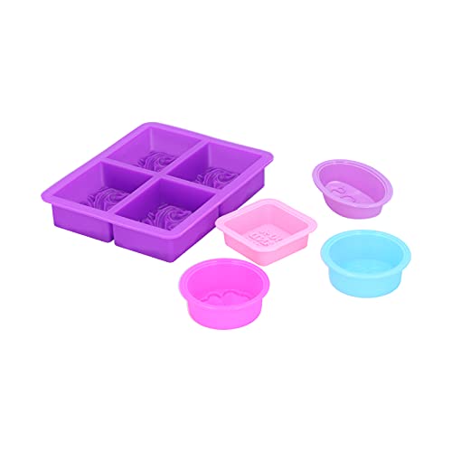 5pcs Silikonkuchenform Multifunktionales Lebensmittelgrad Backform für Camping -Picknick -Party -Geschirrspüler Mikrowellenofen Safer nicht giftiger haltbarer tragbarer von Baxnore