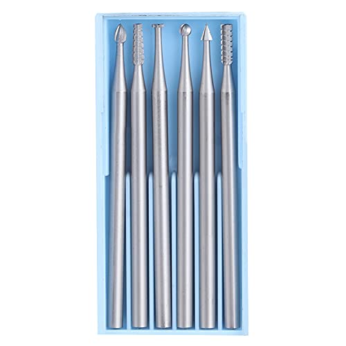 6pcs/Set 2,35 mm Griff Wolfram -Stahlfräsenschnitzer -Schnitzmesser -Gravur -Werkzeug (L) (M) von Baxnore